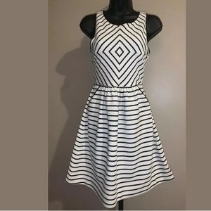 Anthropologie Mitred Stripe Dress by Maeve Sz 0
